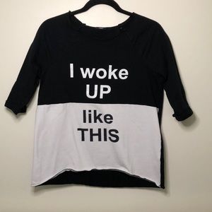 High-Low Graphic Tshirt